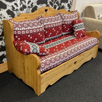 Banquette sapin massif huilée